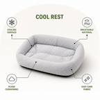 DogBedHouse Breathable Cooling & Supportive Cushioning Dog Bed