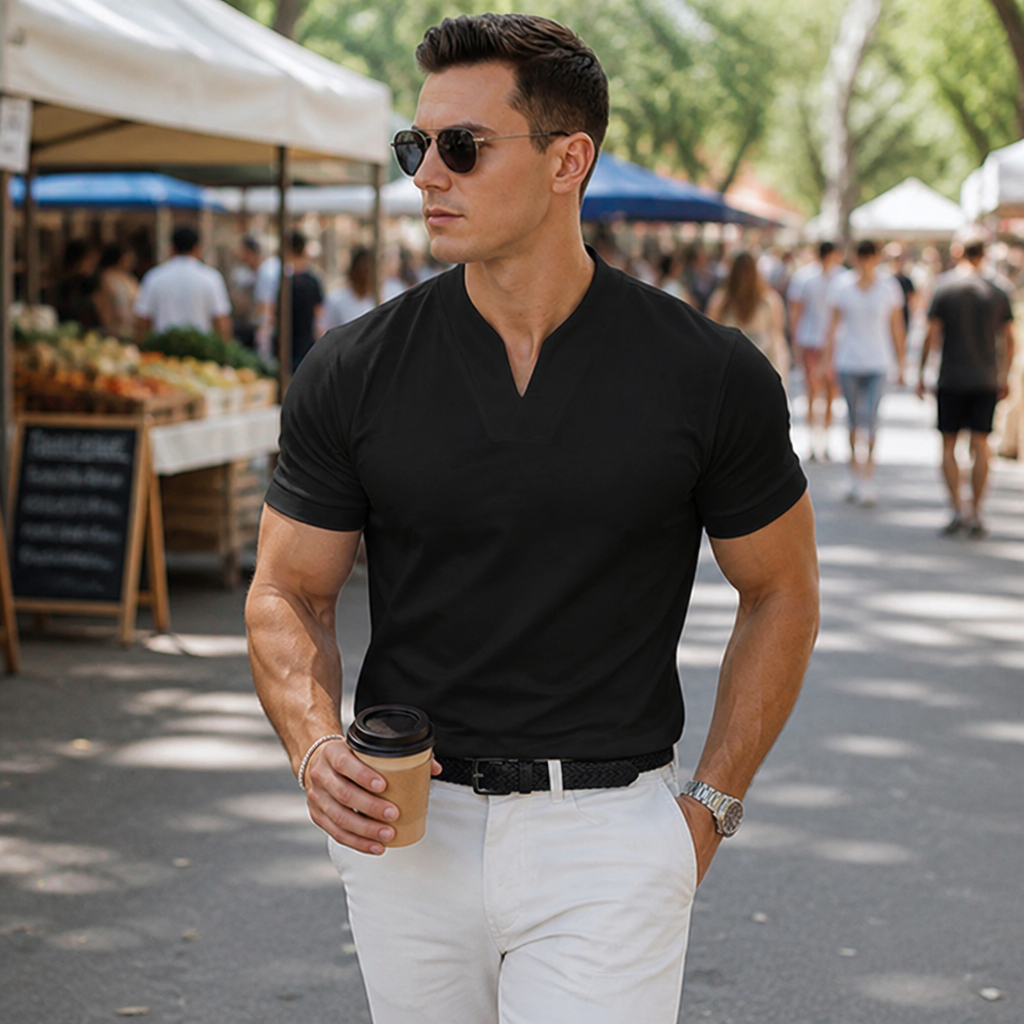 StratoFlex™ Performance Tee — Command Confidence with Style That Moves as Fast as You Do