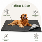 DogBedHouse Self-Heating Lambswool & Heat-Reflective Pet Mat (Removable Cover)