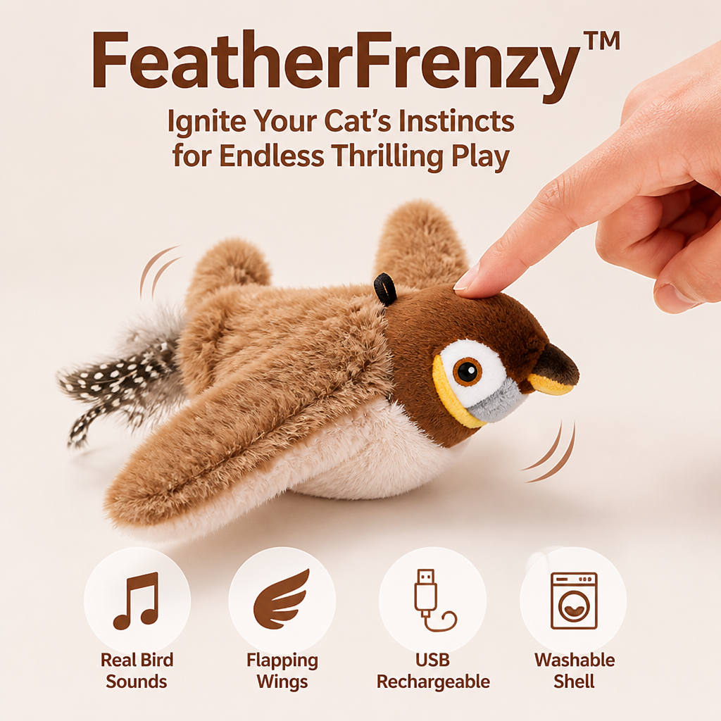 FeatherFrenzy™ — Ignite Your Cat’s Instincts for Endless Thrilling Play
