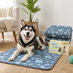 DogBedHouse Super-Absorbent Leak-Proof Non-Slip Training Pads (Washable, 2-Pack)