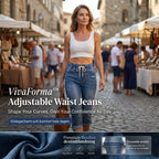 VivaForma™ – Relaxed Pull-On Stretch Jeans with Adjustable Drawstring Waist