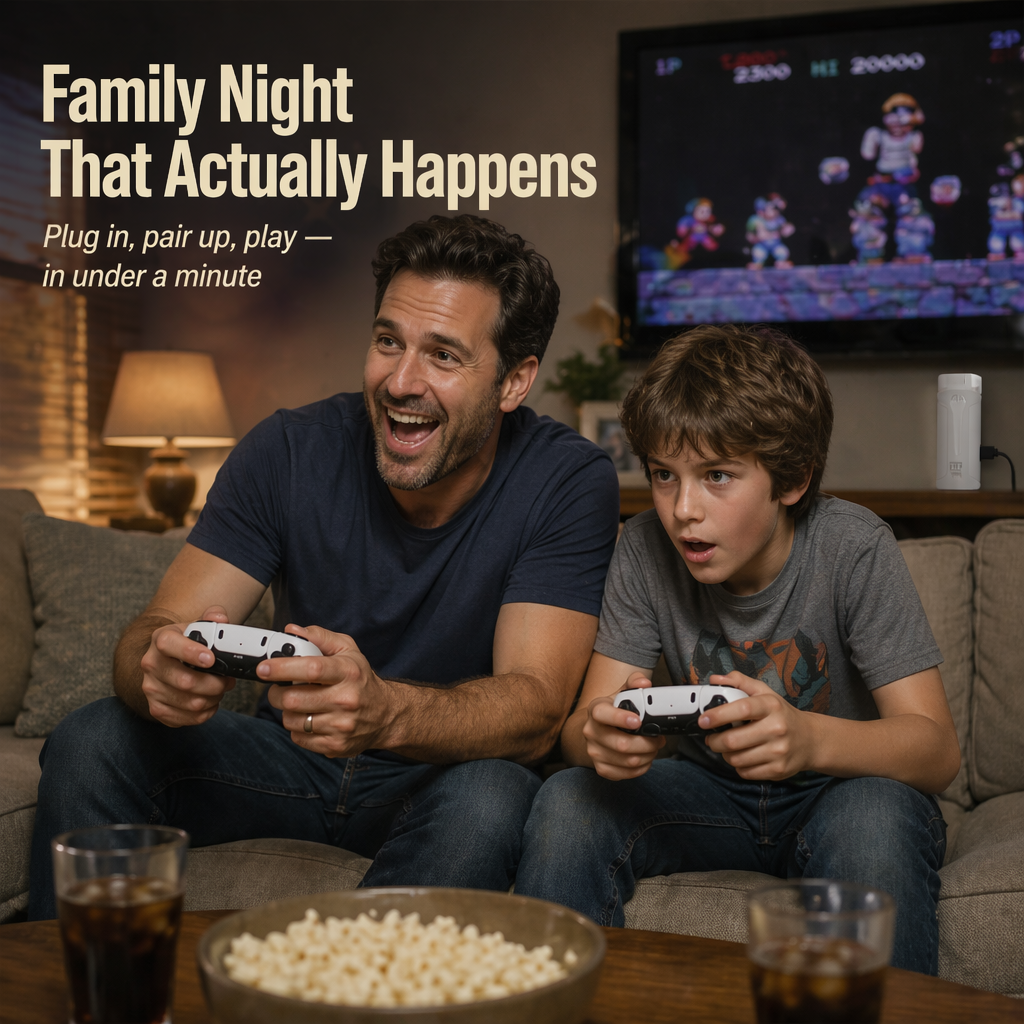NovaArcade™ — Plug In, Connect, and Duel Through Thousands of Retro Classics