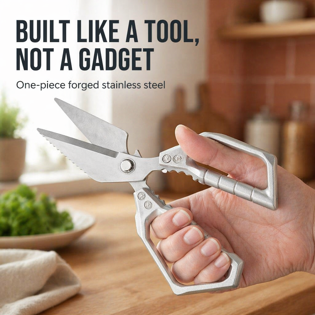 SharpEdgePro™ — Cut Through Chicken Bones, Shells & Herbs in a Single Snap