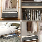 Underbed Storage Bags | Foldable Space-Saver | Clear Lid | SpaceNest