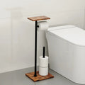 Freestanding Toilet Paper Holder | Phone and Accessory Shelf | Durable Stand | BathBridge