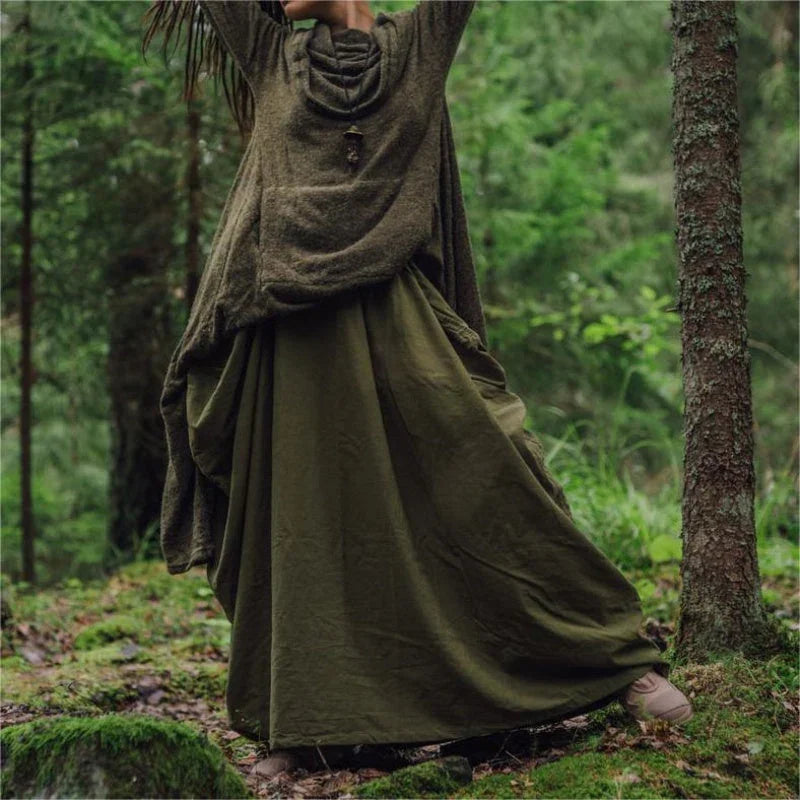 Veloura™ Maxi Skirt — Effortless Elegance with Freedom, Comfort, and Life-Saving Pockets