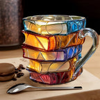 Mug | 3D Book-Shaped Cup | Handmade & Vibrant | For Coffee & Tea | BookLume