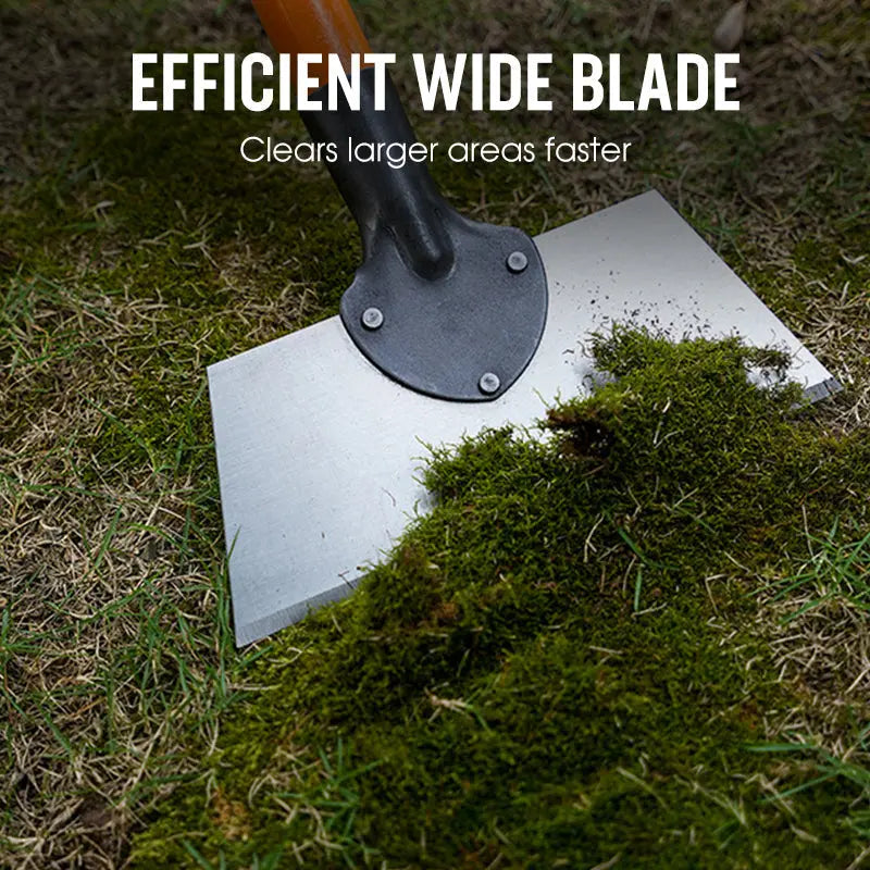 Garden Hoe | Broad Steel Blade | Push and Pull | WeedScrape