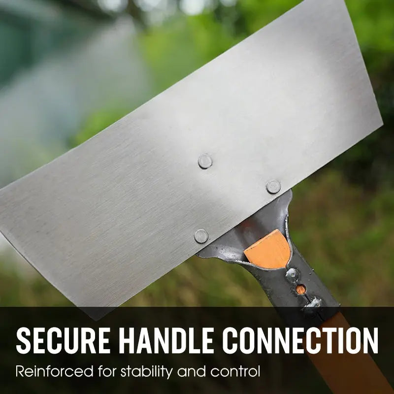 Garden Hoe | Broad Steel Blade | Push and Pull | WeedScrape