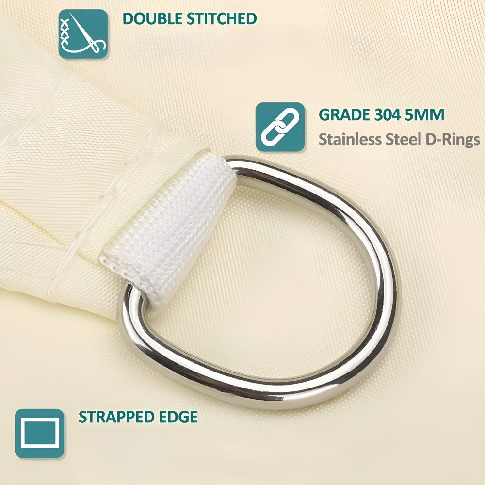 Rectangular Waterproof Sun Shade | Waterproof Outdoor Material | UV Defense | SkyCover
