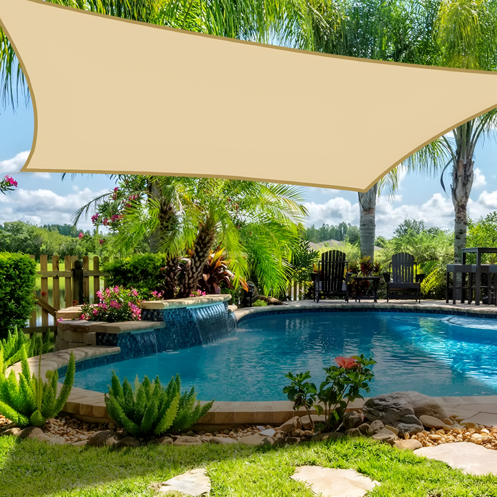 Rectangular Waterproof Sun Shade | Waterproof Outdoor Material | UV Defense | SkyCover