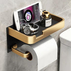 Toilet Paper Holder | Wall-Mounted | Metal Bracket | BathLine