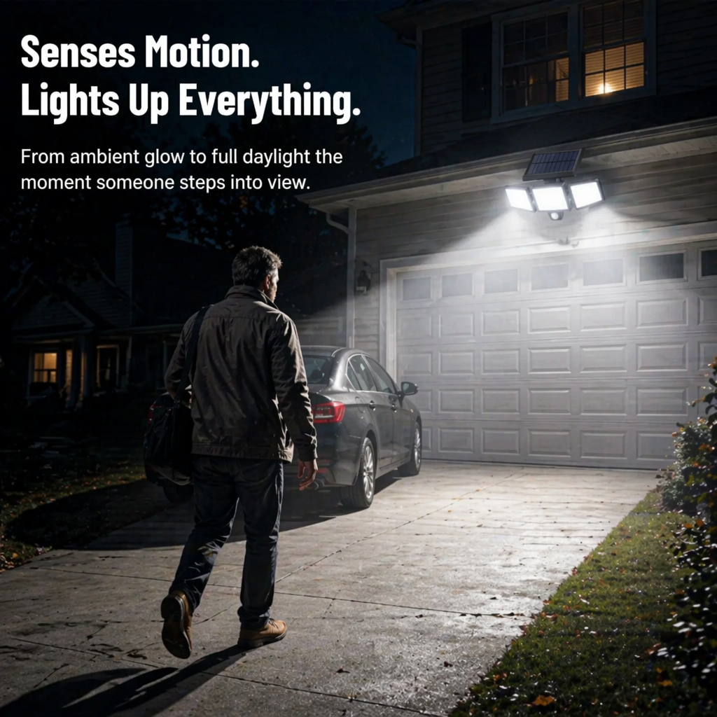 LumaRay™ — Illuminate Every Shadowy Spot With 270° of Motion-Activated Solar Light