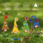 Garden Decoration Metal Garden Gnome | Stake Statues | Weather-Resistant | GnomePeak