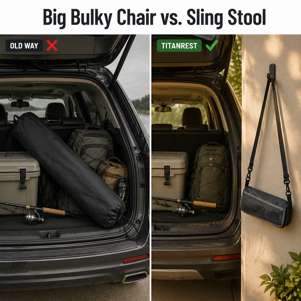SlingSit™ — Wear Your Comfort and Sit Instantly Anywhere
