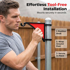 Fence Post Hook Metal | No-Tool Installation | Weather-Resistant | FenceHook