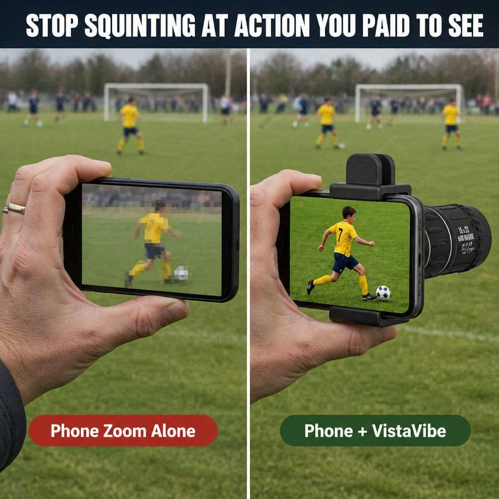 VistaVibe™ — View 16x Closer at Sports, Wildlife, and Concerts Right from Your Pocket
