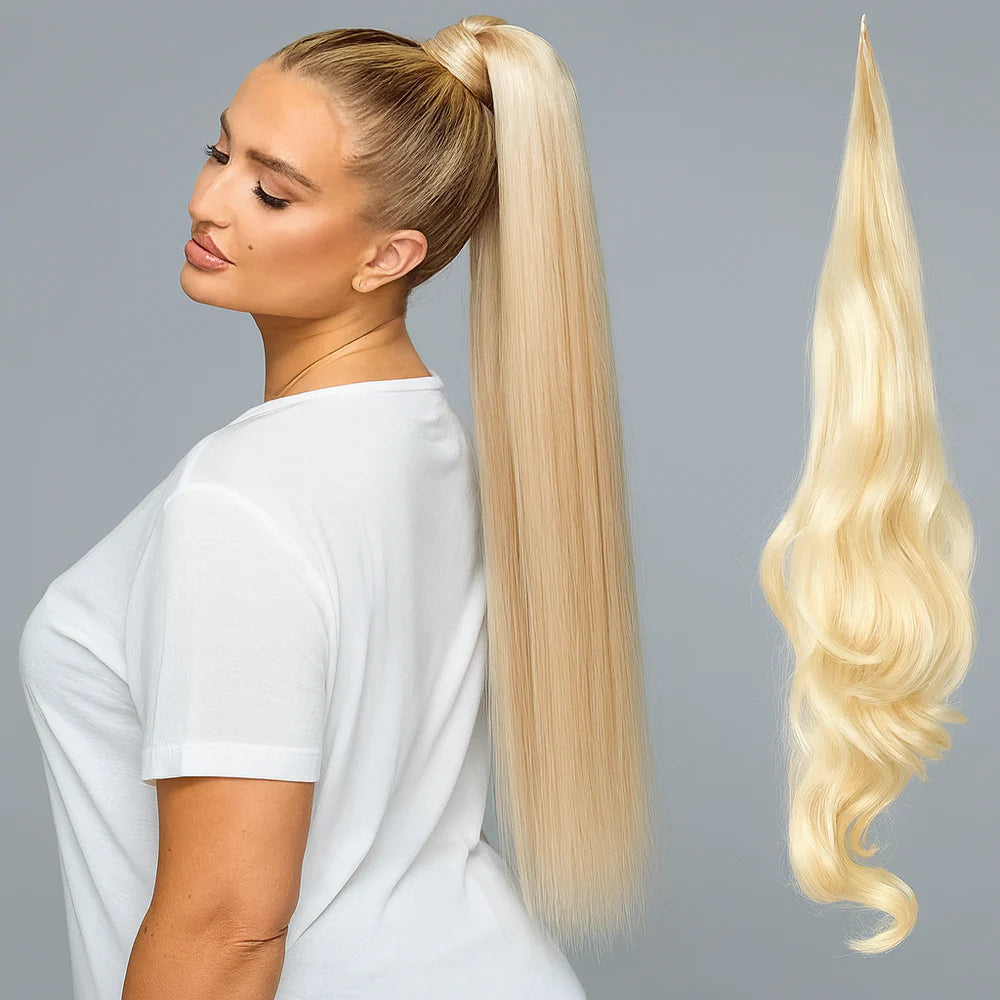 LuxeFlo™ — Instantly Own Your Stunning, Full-Volume Ponytail with Effortless Confidence