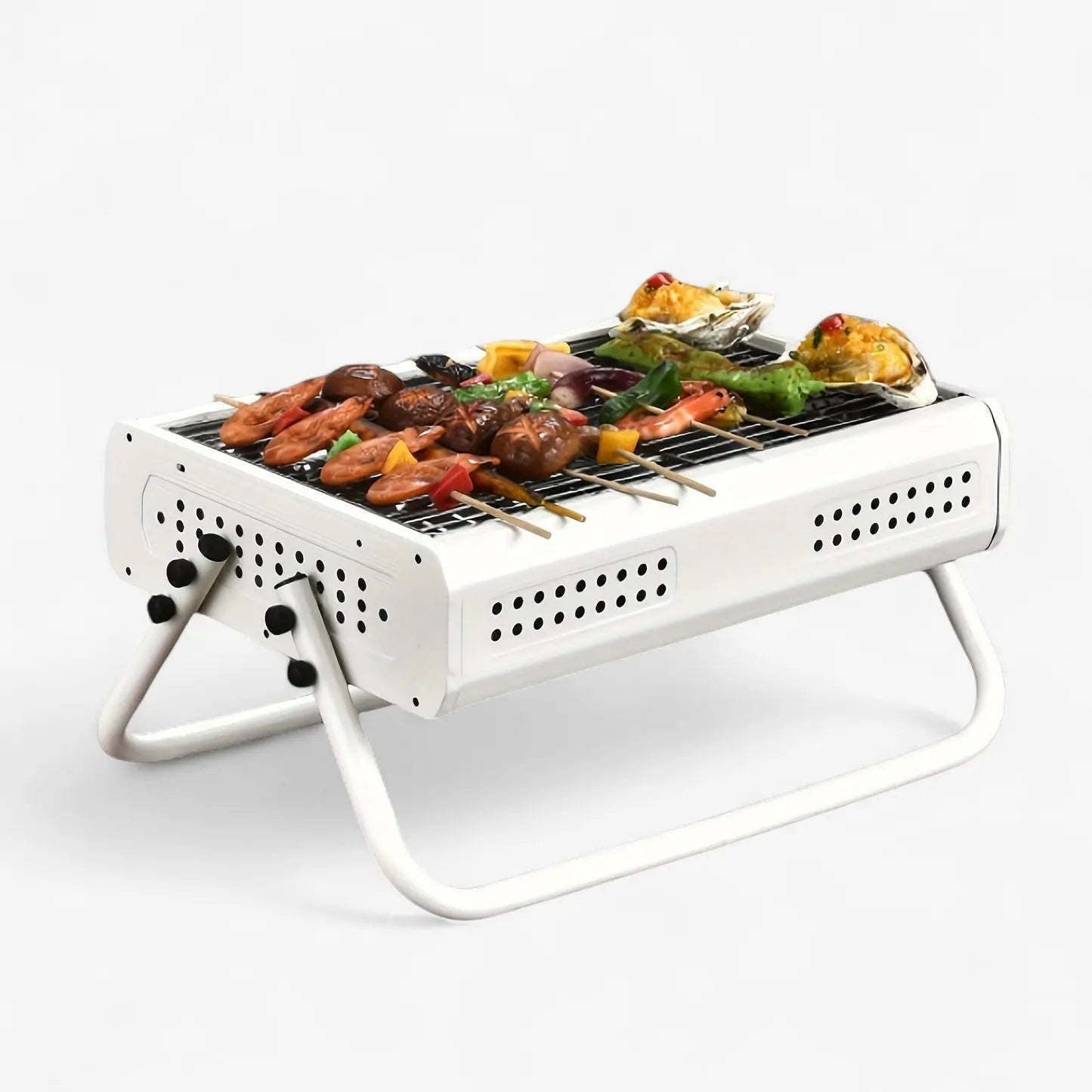 Charcoal Grill | Compact | Foldable Handles | GrillGo