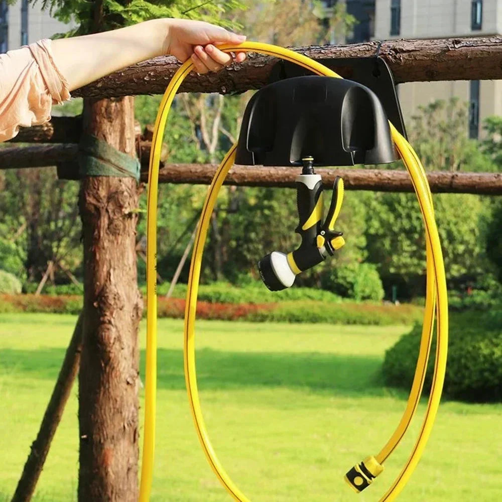 Garden Hose Holder | Weather-Resistant PP Plastic | Slinging Handle Included | GardenGrip