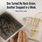 SolaraFaith™ — Sport a Crucifix That Won't Fade, Break, or Stain Your Skin Green