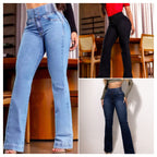 VeloraStretch™ High Waist Flare Jeans — Sculpt Your Curves and Stride with Unstoppable Confidence All Day