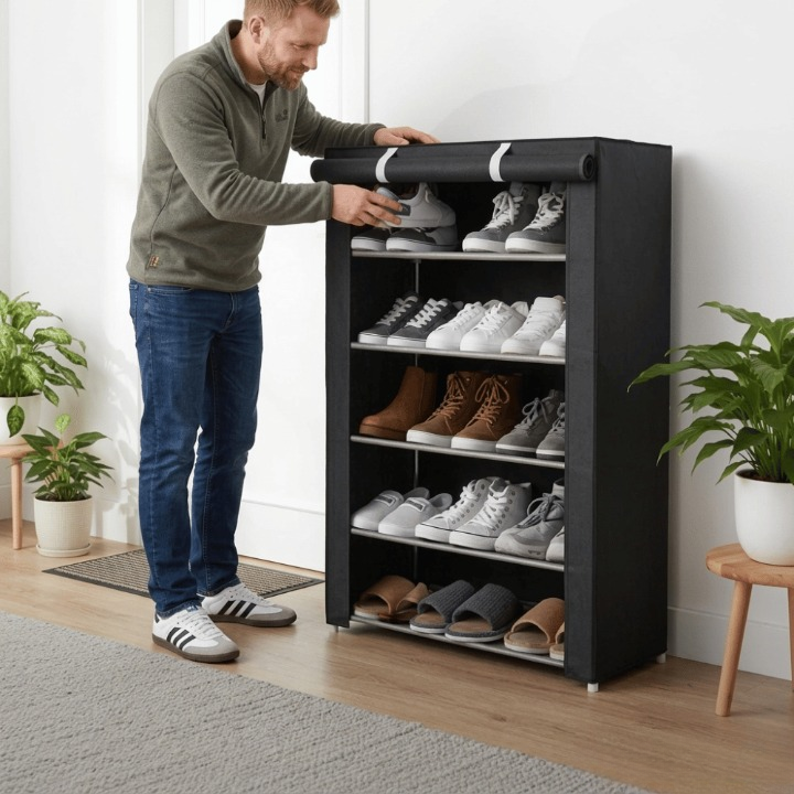 Freestanding Shoe Cabinet | No Tools Needed | Space-Efficient | TidyRack