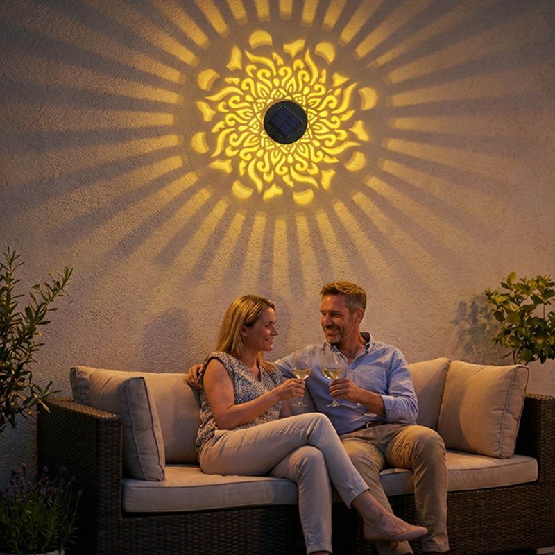 LumnaAura™ Solar Mandala Projector — Transform Your Nights into a Magical, Effortless Outdoor Escape