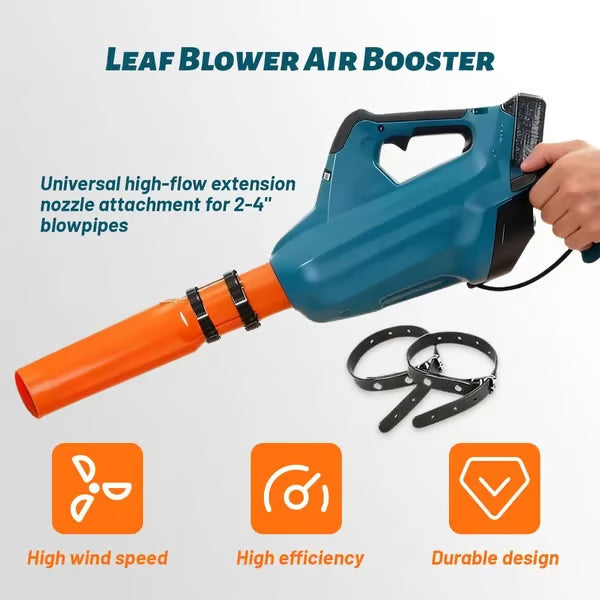 Leaf Blower Air Amplifier Attachment | Airflow Enhancer | Tool-Free Rapid Mount | AirJetPro