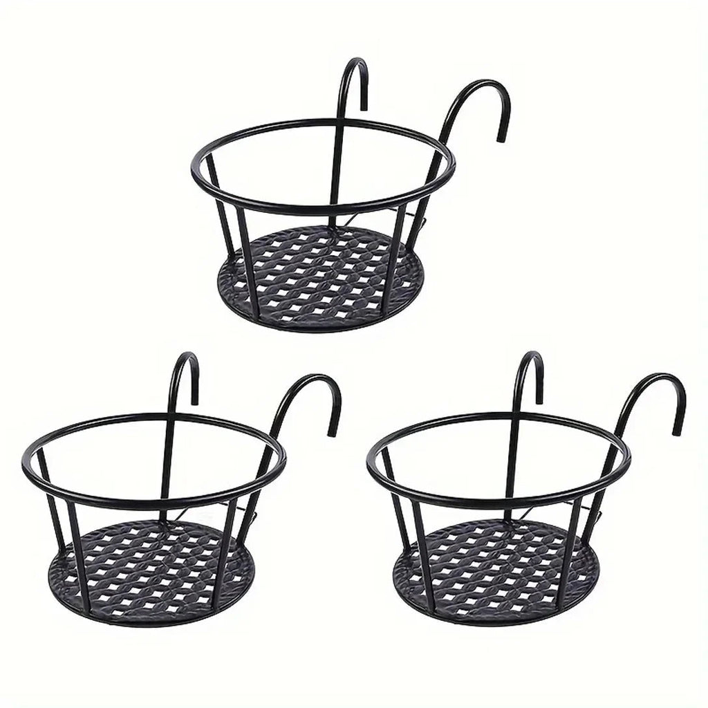 Balcony Pot Holder | Railing Space Saver | Bottom with Open Drainage | BalconyNest