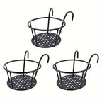 Balcony Pot Holder | Railing Space Saver | Bottom with Open Drainage | BalconyNest