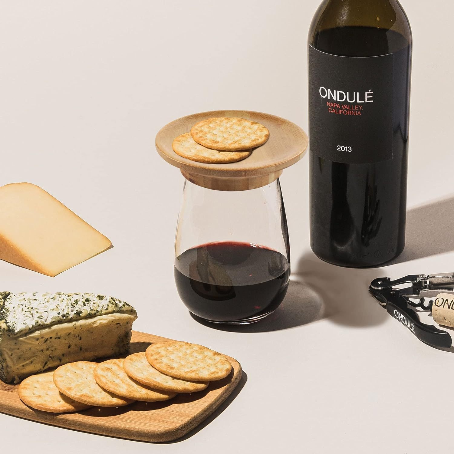 Wine Cup Lid Bamboo | Coaster & Lid | Eco-Friendly | Greencap