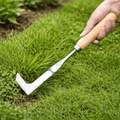 Stainless Steel L-Shape Weeding Hoe | Edge Knife for Pathways & Paving Stones | Wooden Handle | Klingo
