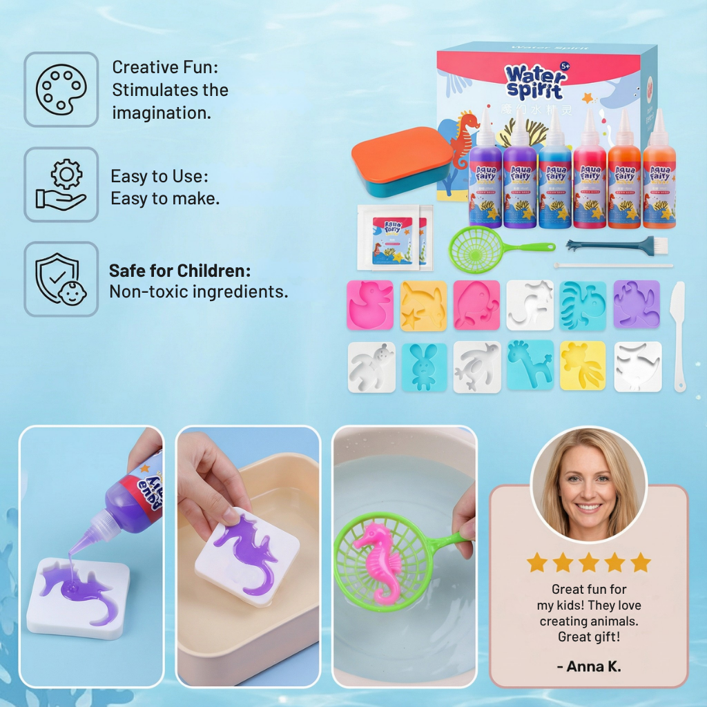 OceanWhimsy™ — Spark Your Child’s Imagination with Instant, Floating Sea Creature Magic