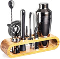 10-piece cocktail set | bamboo holder | bar tools | MixBar