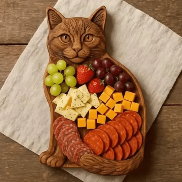 Snack Platter | Solid Wood Serving Board | Animal Design | NaturKueche