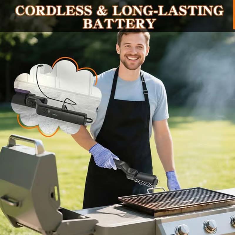 GrillaPro™ — Say Goodbye to Sore Wrists and Hello to Effortless Grill Shine