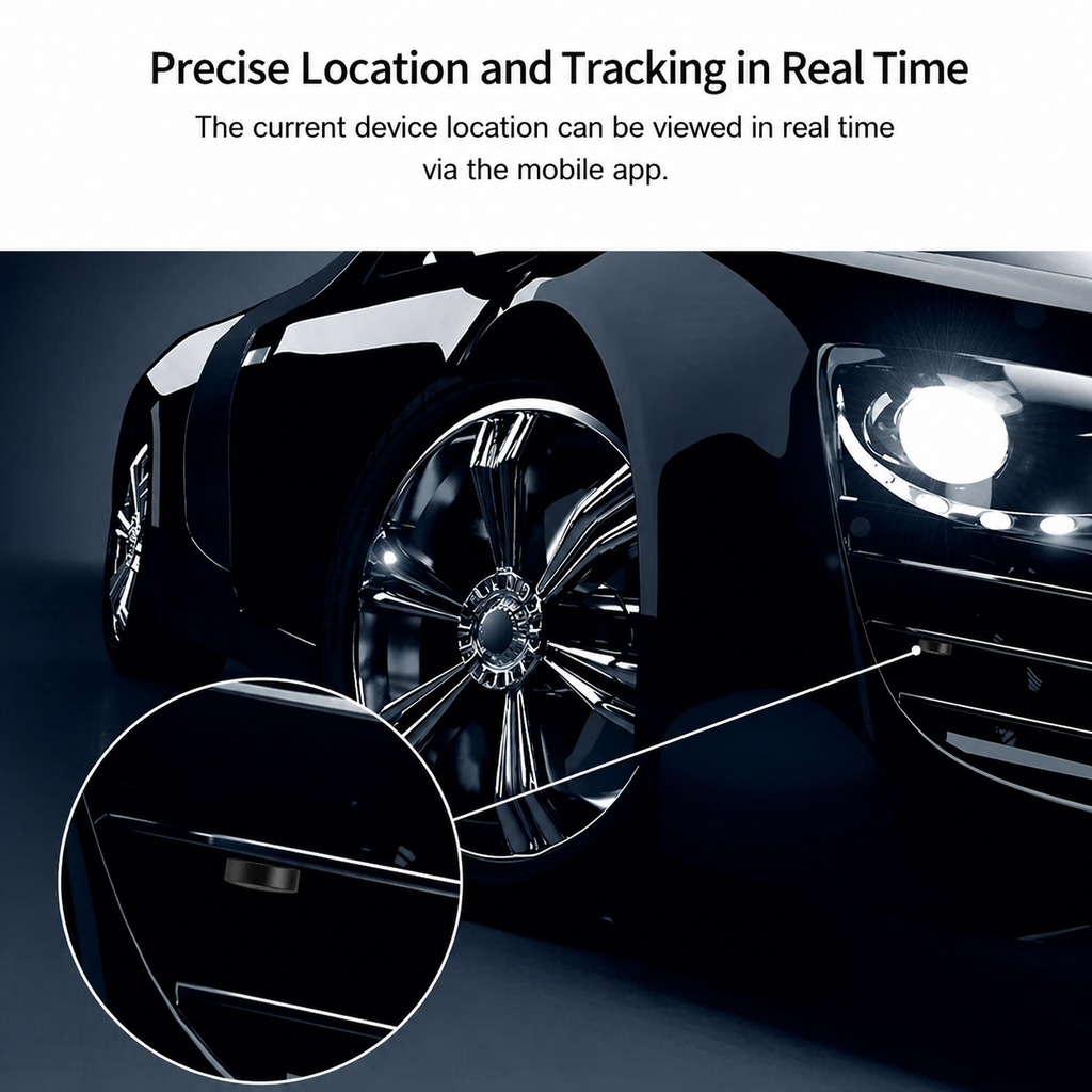 GPS Tracker Magnetic Compact | Real-Time GSM + GPS Tracking | 20-Day Battery Life | Trackveil