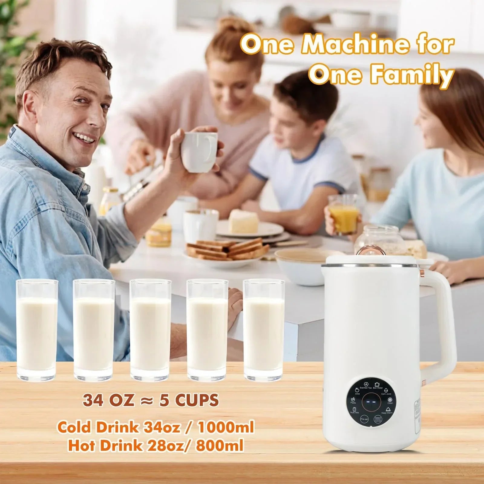 Nut Milk Maker 8-in-1 | Automatic | Multifunctional | NutriPress