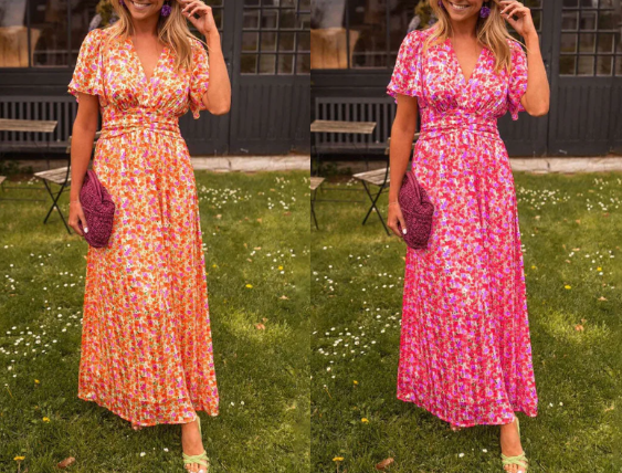 FioraLuxe™ — Feel Unstoppable in a Flattering, Featherlight Dress That Breathes With You