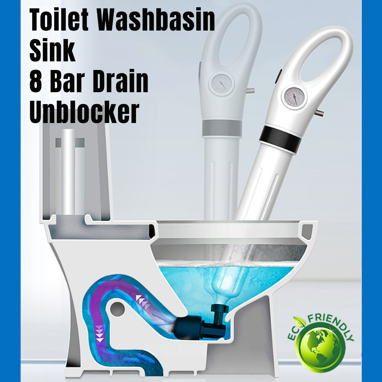 HydroPulse™ Precision Air Blaster — Blast Away Clogs Instantly for Stress-Free Drains