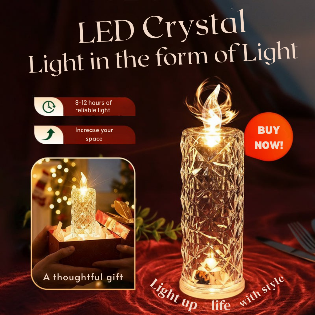 Lumiara™ Crystal Candle Pillars — Safe, Stunning Glow That Transforms Your Space Instantly