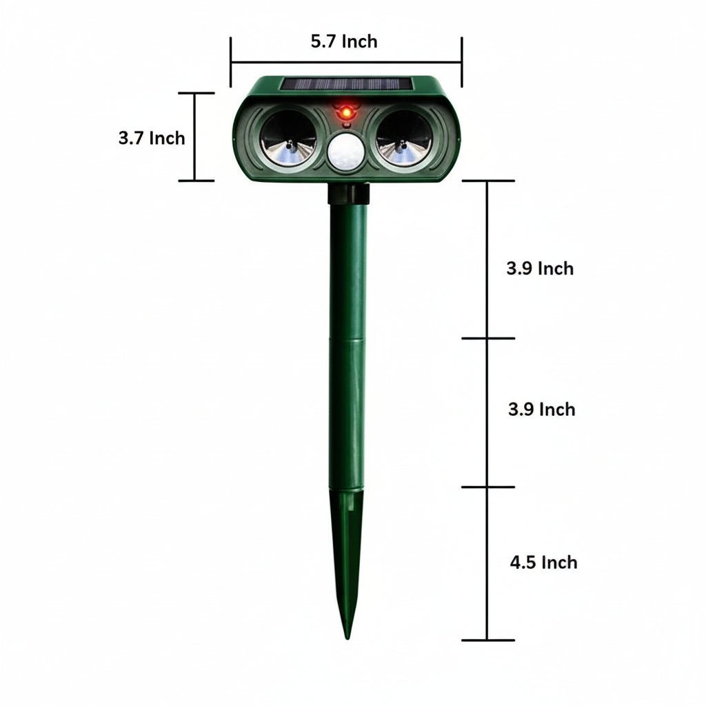 Animal Repellent Device | Motion-Sensor Ultrasound Defense | Wireless and Weather-Resistant | WildAway