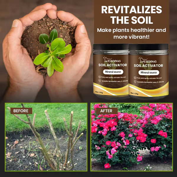 Soil Improvement Powder | Potassium Mineral Blend | For Beds and Containers | SoilLift