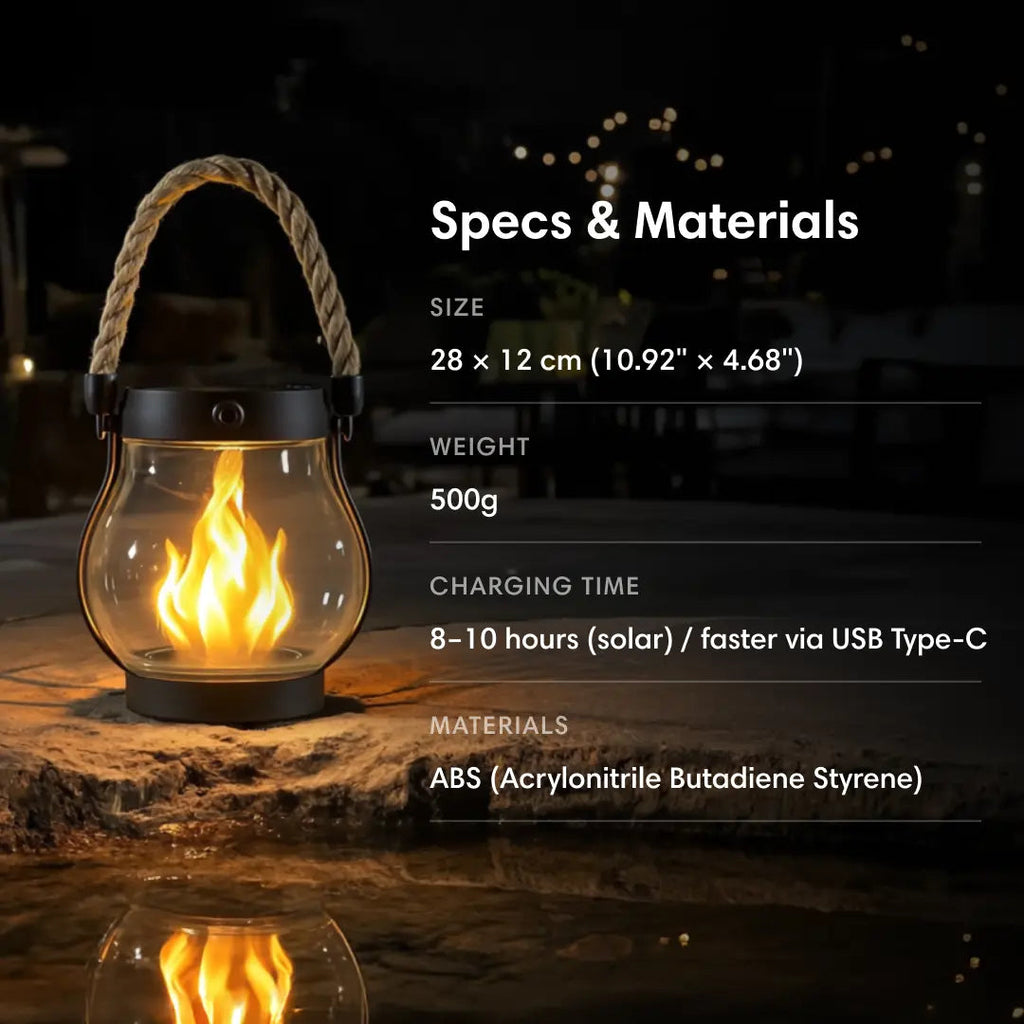 SolarAura™ — Wrap Your Nights in Safe, Mesmerizing Firelight That Lasts All Evening