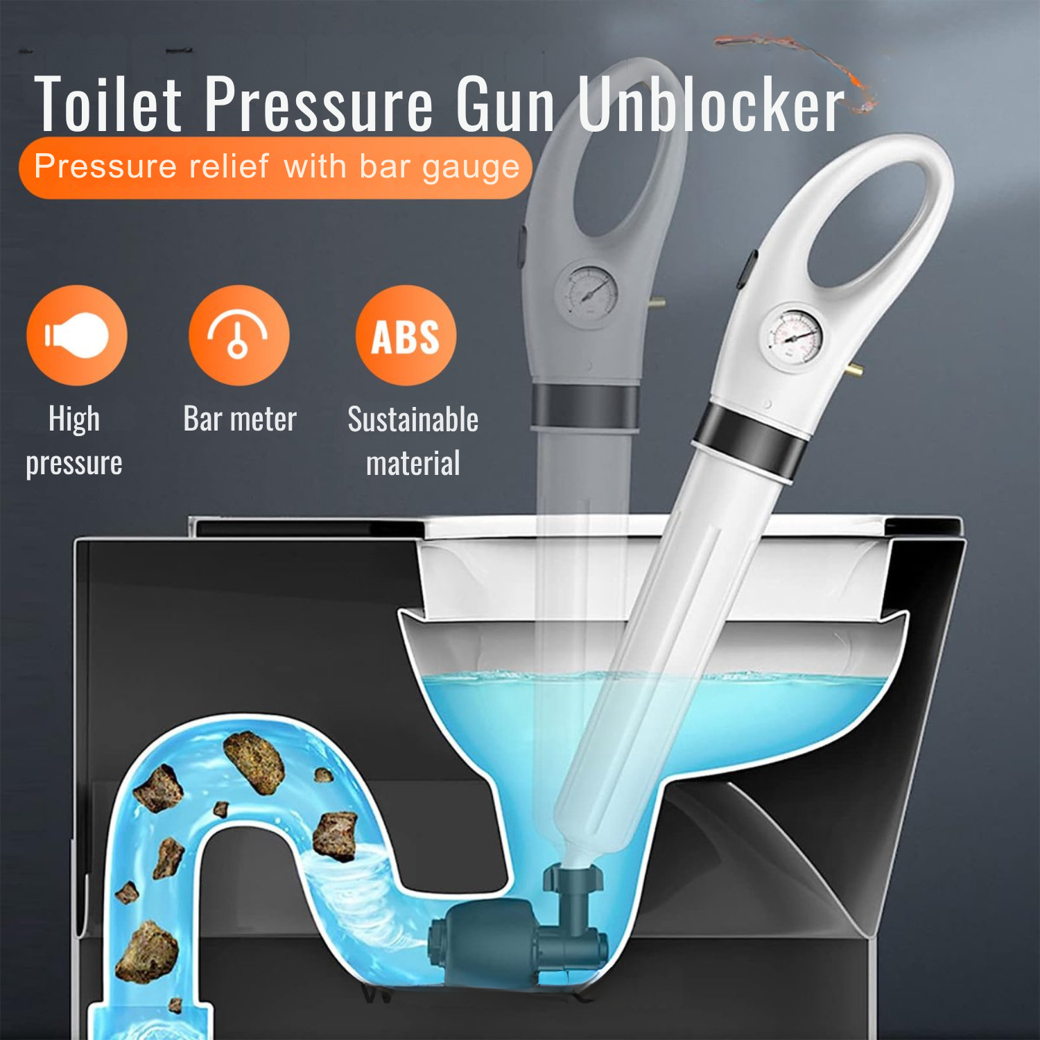 HydroPulse™ Precision Air Blaster — Blast Away Clogs Instantly for Stress-Free Drains