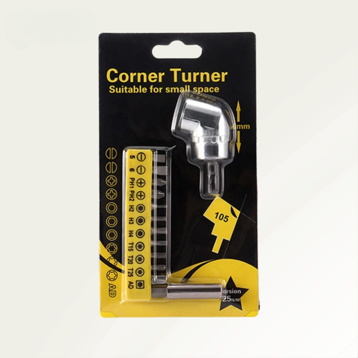 Angle Drill Adapter | Magnetic Bit Holder | For Confined Spaces | AngleCraft