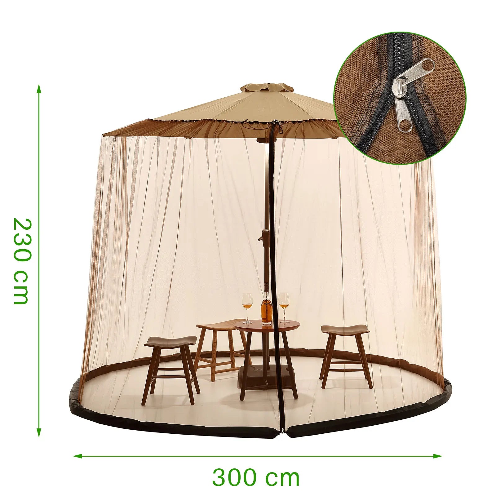 Fine Mesh Net Keeps Mosquitoes Out | Up to 240 cm | Sleek Design | Meshield