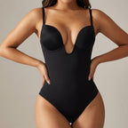 CurvaSculpt™ – Backless Plunge Sculpting Bodysuit with Push-Up Cups